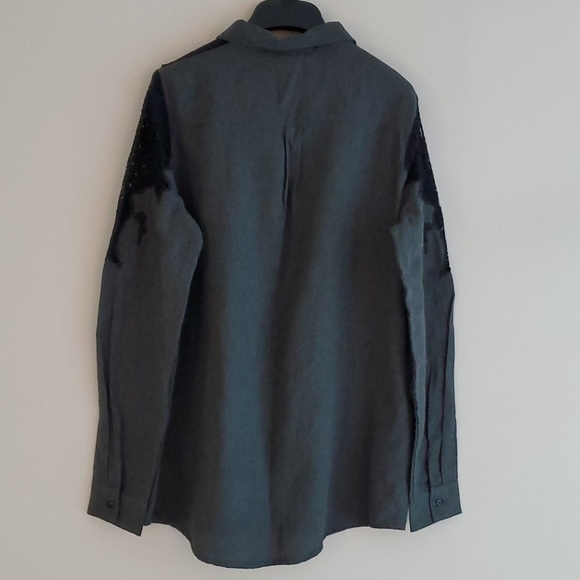 PROMOD Women's Top with Lace - Picture 2 of 4